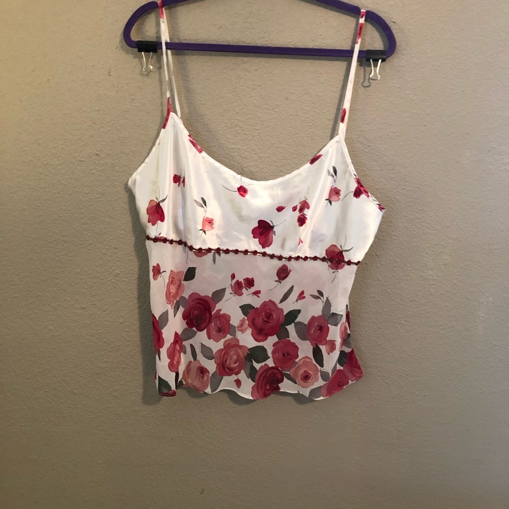 Rose print lingerie top only